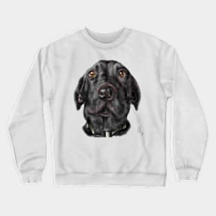 A Very Serious Black Labrador Retriever Crewneck Sweatshirt